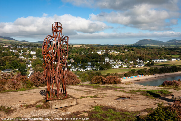 The Tin Man, Mynydd Tir-y-Cwmwd headland, Llanbedrog Picture Board by David Macdiarmid