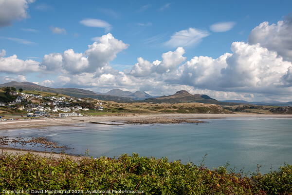 A view from Criccieth, Wales Picture Board by David Macdiarmid
