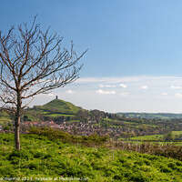 Buy canvas prints of A view from Wearyall Hill to Glastonbury Tor by David Macdiarmid