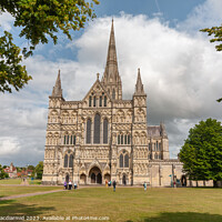 Buy canvas prints of Salisbury Cathedral by David Macdiarmid