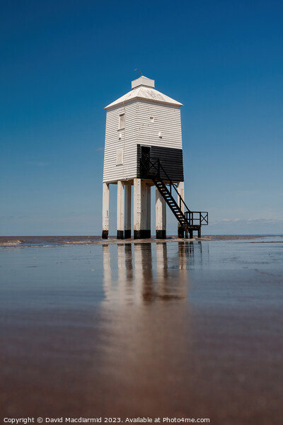 Burnham-On-Sea Low Lighthouse Picture Board by David Macdiarmid