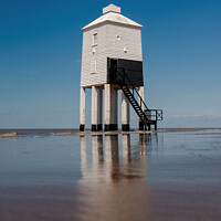 Buy canvas prints of Burnham-On-Sea Low Lighthouse by David Macdiarmid