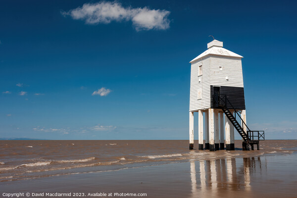 Burnham-On-Sea Lighthouse Picture Board by David Macdiarmid