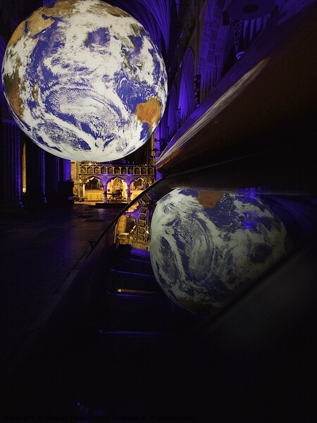 Gaia Exeter cathedral Picture Board by Charles Powell