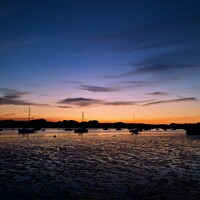 Buy canvas prints of Topsham estuary sunset by Charles Powell