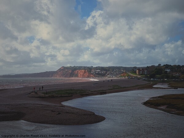 Budleigh Salterton seaside Picture Board by Charles Powell