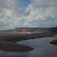 Buy canvas prints of Budleigh Salterton seaside by Charles Powell