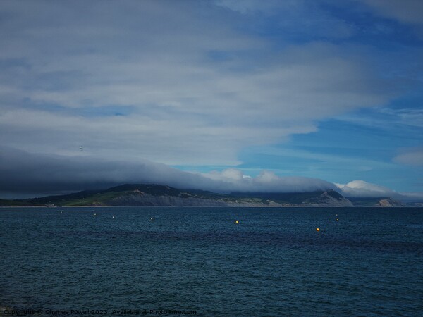 Jurassic coast cloud Picture Board by Charles Powell
