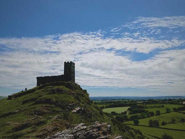Brentor church Dartmoor Picture Board by Charles Powell