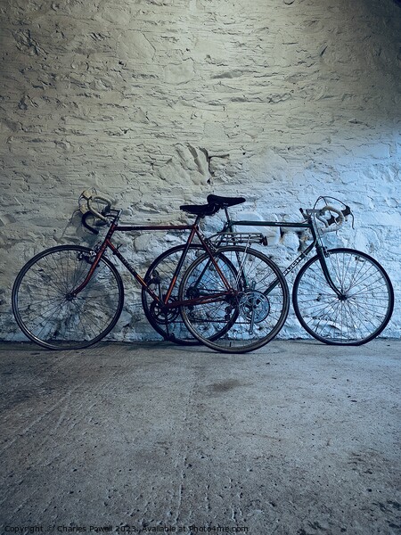 Two favourite bicycles Picture Board by Charles Powell