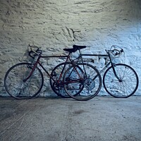 Buy canvas prints of Two favourite bicycles by Charles Powell