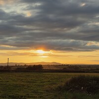 Buy canvas prints of Malverns sunset by Charles Powell