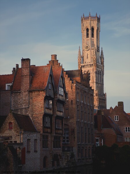 Bruges Belfort Picture Board by Charles Powell