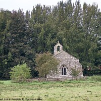 Buy canvas prints of St Mary’s, Lead, North Yorkshire, English chapel set in country side by Helen Reid
