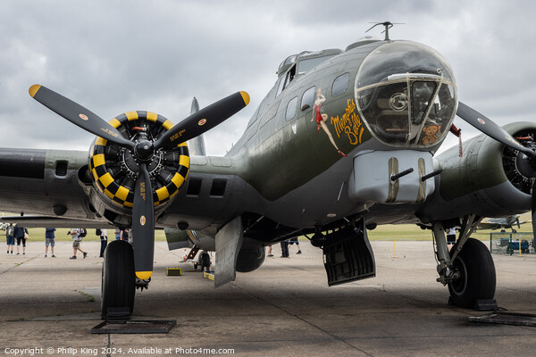 B-17 Flying Fortress - Sally B Picture Board by Philip King