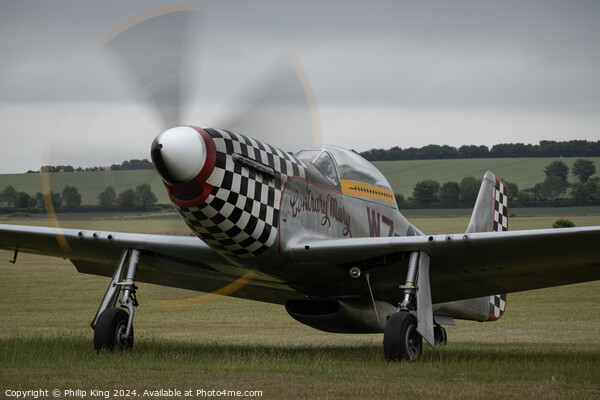 P-51 Mustang - Duxford Airshow Picture Board by Philip King