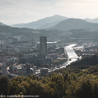 Buy canvas prints of Bilbao from Artxanda Hill by Philip King