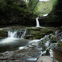 Buy canvas prints of Brecon Beacons Waterfall, South Wales by Philip King