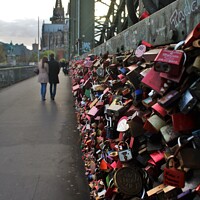 Buy canvas prints of Padlocks in Cologne by Philip King