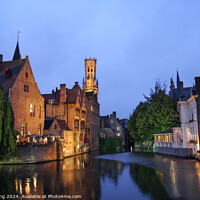 Buy canvas prints of Bruges at Night by Philip King