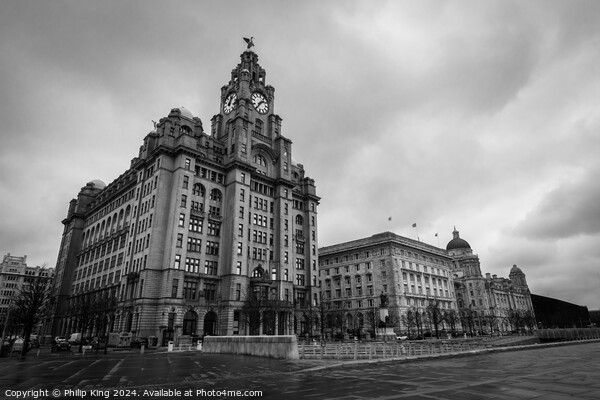 The Three Graces, Liverpool Picture Board by Philip King