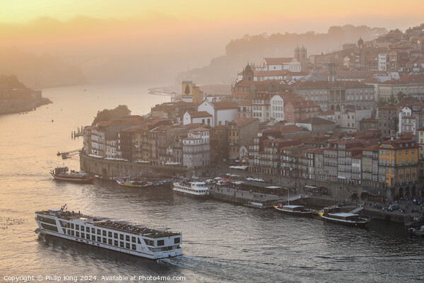 Porto at Sunset Picture Board by Philip King