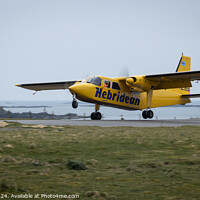 Buy canvas prints of Hebridean Air Service aircraft at Colonsay by Philip King