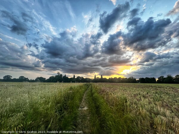 Dramatic Norfolk Skies cloud Picture Board by Chris Spalton