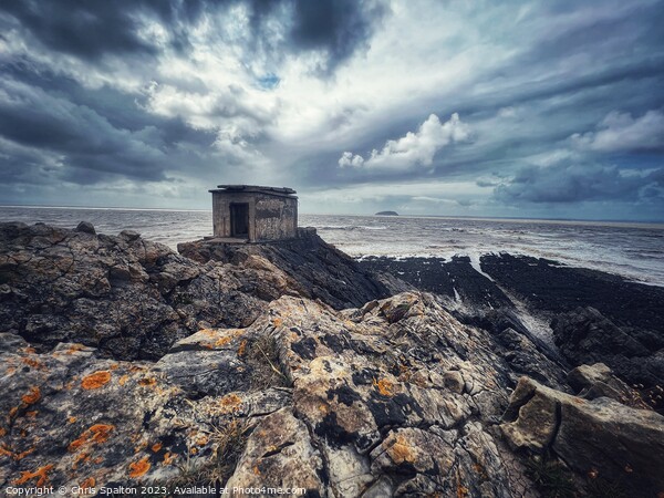 Ruin on a rocky coast Picture Board by Chris Spalton