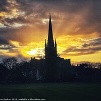 Buy canvas prints of Dramatic view of Norwich Cathedral by Chris Spalton