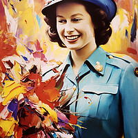 Buy canvas prints of Queen Elizabeth II by CC Designs