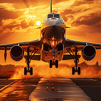 Buy canvas prints of Plane landing  by CC Designs