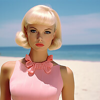 Buy canvas prints of Beach Barbie  by CC Designs