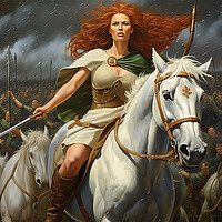 Buy canvas prints of Boudicca the Celtic Queen  by CC Designs