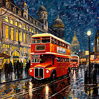 Buy canvas prints of London Bus  by CC Designs