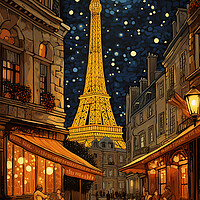 Buy canvas prints of Cafe in Paris  by CC Designs