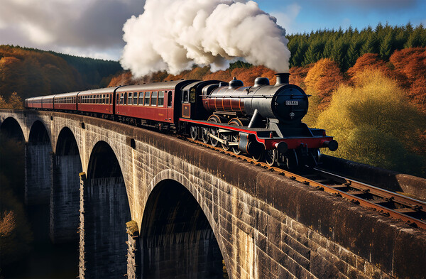 Steam train  Picture Board by CC Designs