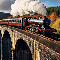 Buy canvas prints of Steam train  by CC Designs