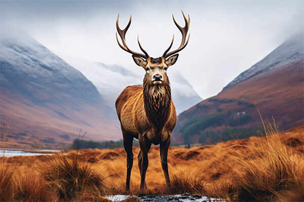The Highland Stag  Picture Board by CC Designs