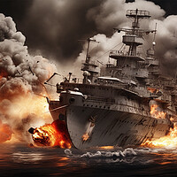 Buy canvas prints of In the heat of battle  by CC Designs