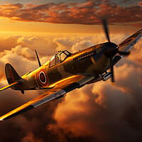 Buy canvas prints of Majestic Spitfire  by CC Designs