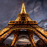 Buy canvas prints of Eiffel Tower at night  by CC Designs