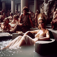 Buy canvas prints of Cleopatra bathing  by CC Designs