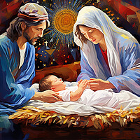Buy canvas prints of Nativity Scene  by CC Designs