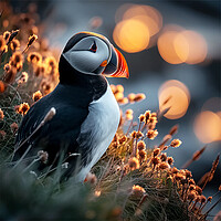 Buy canvas prints of Majestic Puffin  by CC Designs