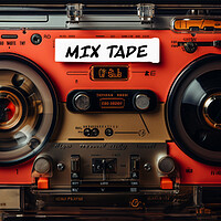 Buy canvas prints of Mix Tape  by CC Designs