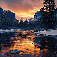 Buy canvas prints of  River Merced in Yosemite  by CC Designs