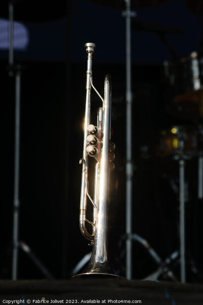 Harmony at Beatyard: Trumpet Illuminated Picture Board by Fabrice Jolivet