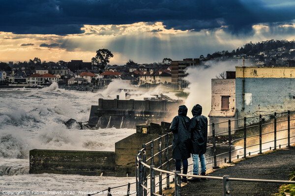 Captivating Dun Laoghaire Irish Panorama Picture Board by Fabrice Jolivet