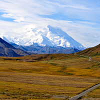 Buy canvas prints of The Road to Denali in Glorious Fall by Madeleine Deaton